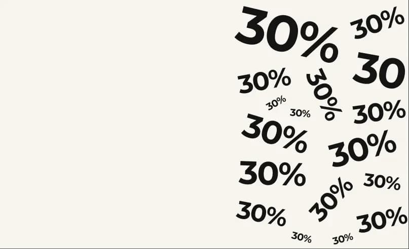 Предоплата 30%